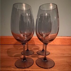 Pier 1 Imports Clarity Acrylic Gray Wine Glass Set of 4